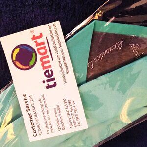 Men's Necktie - aqua blue